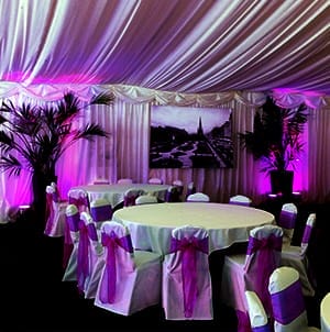 Mood Lighting Hire Wedding uplighter hire