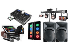 Party sound and lighting package hire in Edinburgh