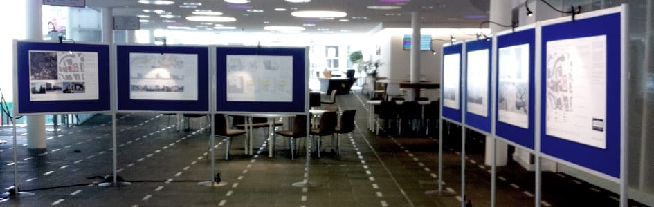 Exhibition Display boards 1 Exhibition Display boards setup