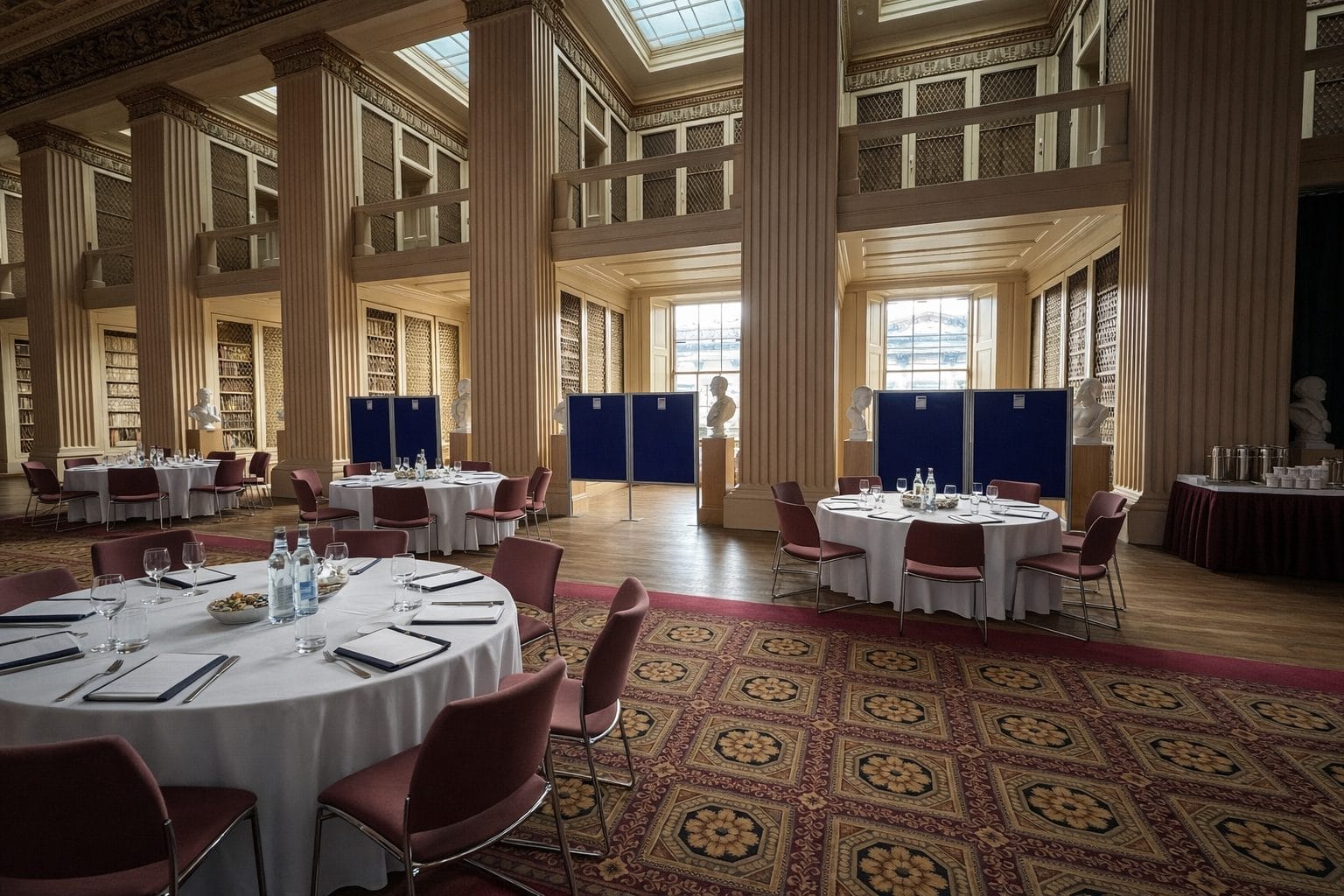 Displayboard hire in Playfair Library, University of Edinburgh 