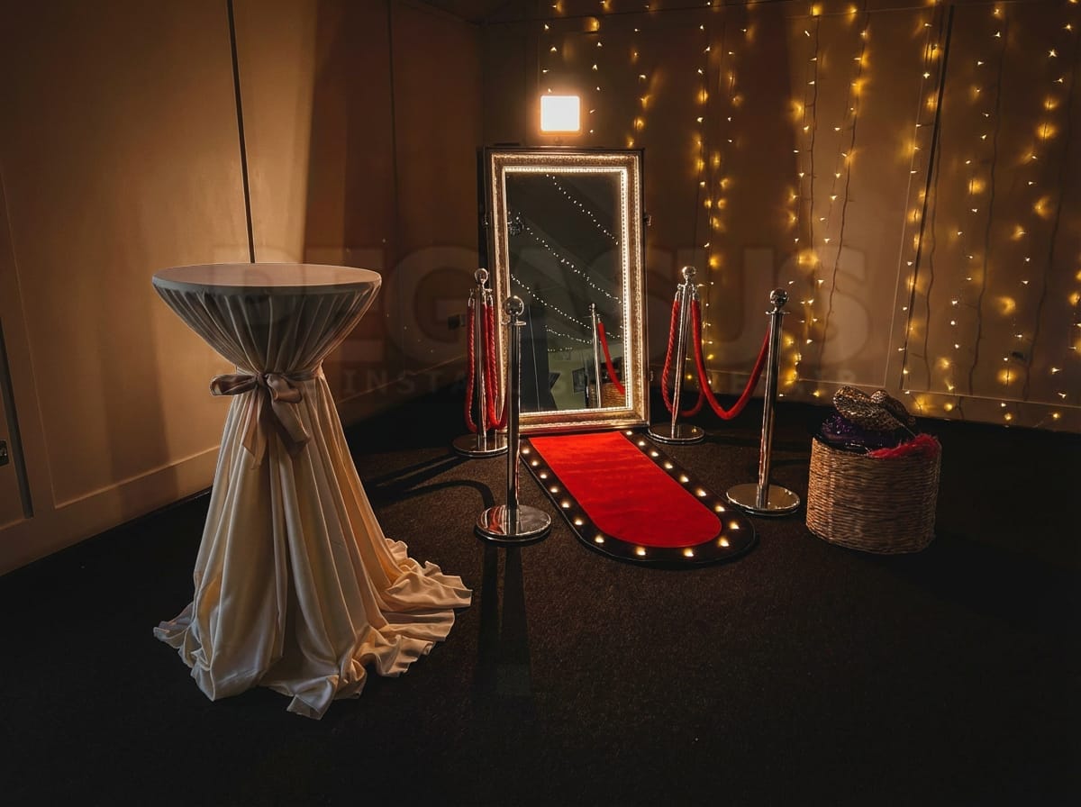 Magic Photo Booth Hire Edinburgh interactive mirror booth at event