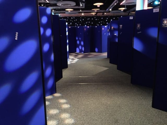 Display Board Hire and Exhibition Stand Monitor Hire at the EICC 3 poster board hire EICC