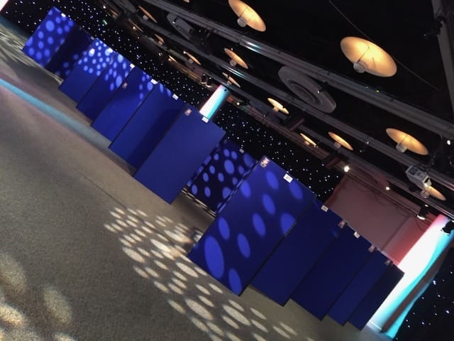 Display Board Hire and Exhibition Stand Monitor Hire at the EICC 4 poster board hire EICC Edinburgh