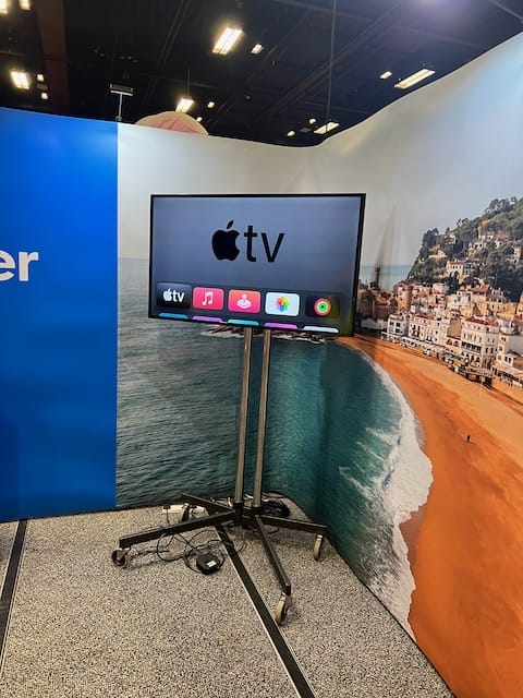 Display Board Hire and Exhibition Stand Monitor Hire at the EICC 12 Monitor hire at EICC for SkyScanner