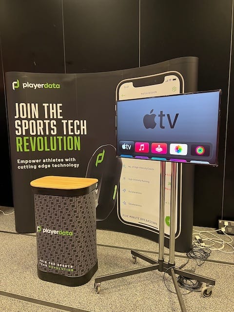 Display Board Hire and Exhibition Stand Monitor Hire at the EICC 13 Monitor hire at EICC for Playerdata