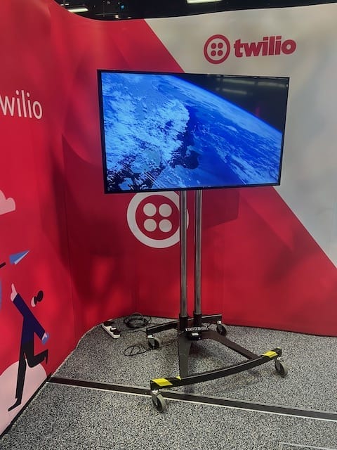 Display Board Hire and Exhibition Stand Monitor Hire at the EICC 15 Monitor hire at EICC for Twilio