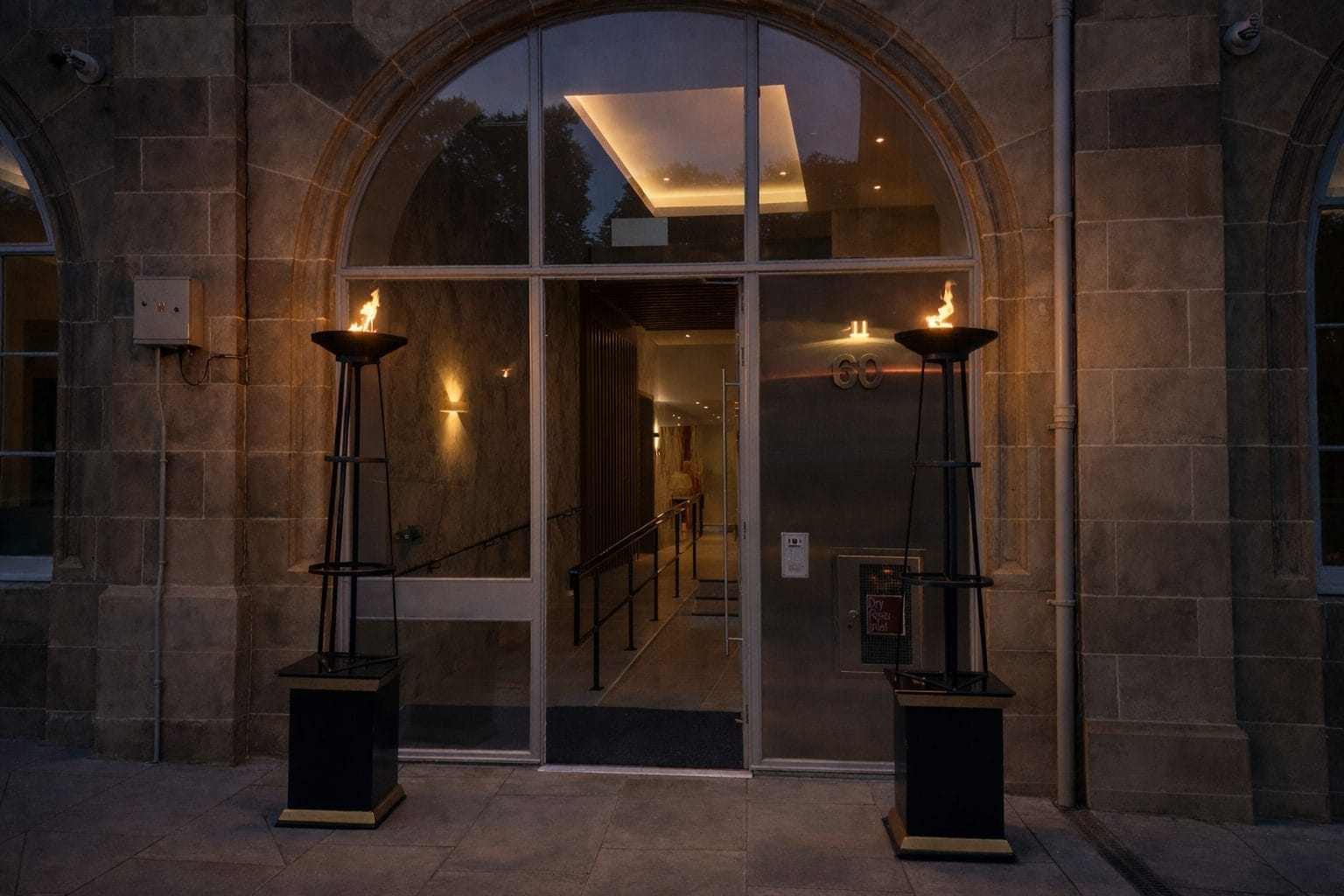 Flambeaux hire for Ama Edinburgh property launch