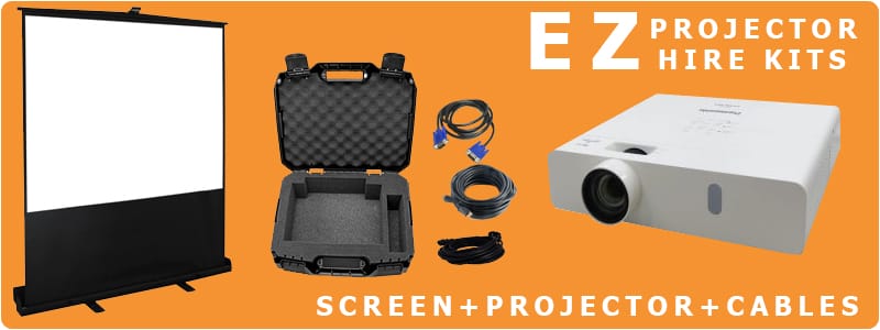 Projector and screen hire package deals