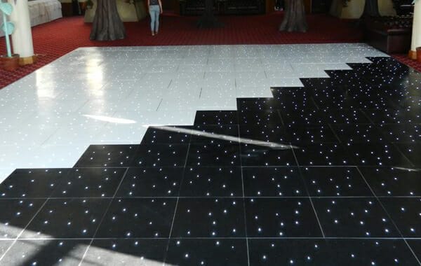 led black and white dancefloor 