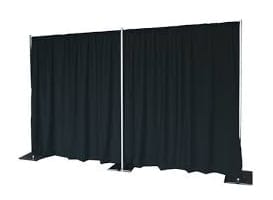 Sound and lighting hire 23 Backdrop and pipe & drape hire for event staging in Edinburgh
