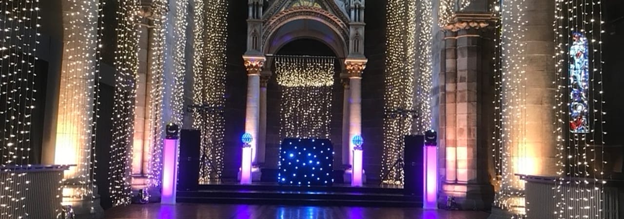 wedding DJ hire equipment Mansfield Traquair 