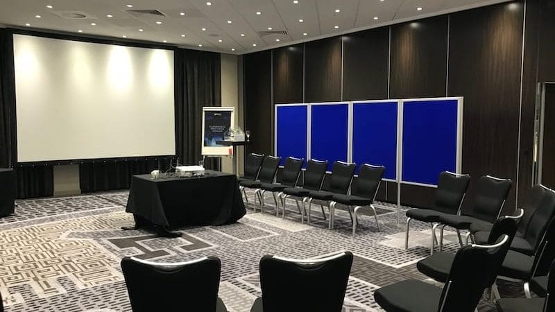Corporate Display Board Hire Edinburgh 1 corporate event display boards in hotel conference suite